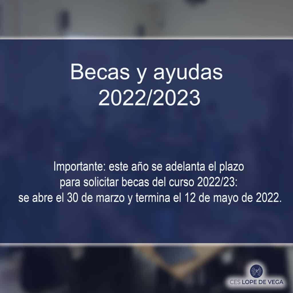 Plazo solicitar becas